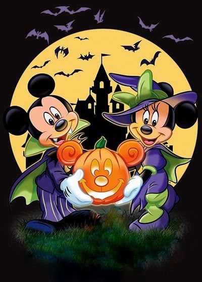 pix Mickey And Minnie Halloween Clipart