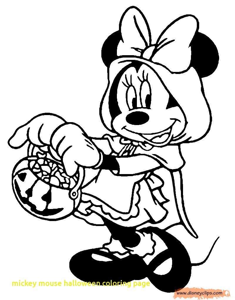 images Mickey Mouse Halloween Coloring Pages