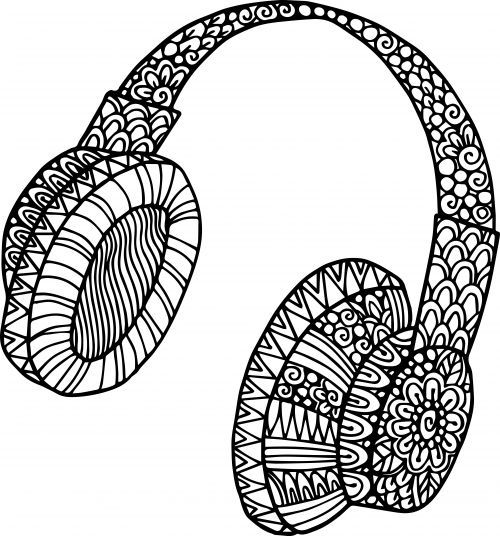 Featured image of post Music Headphones Coloring Page