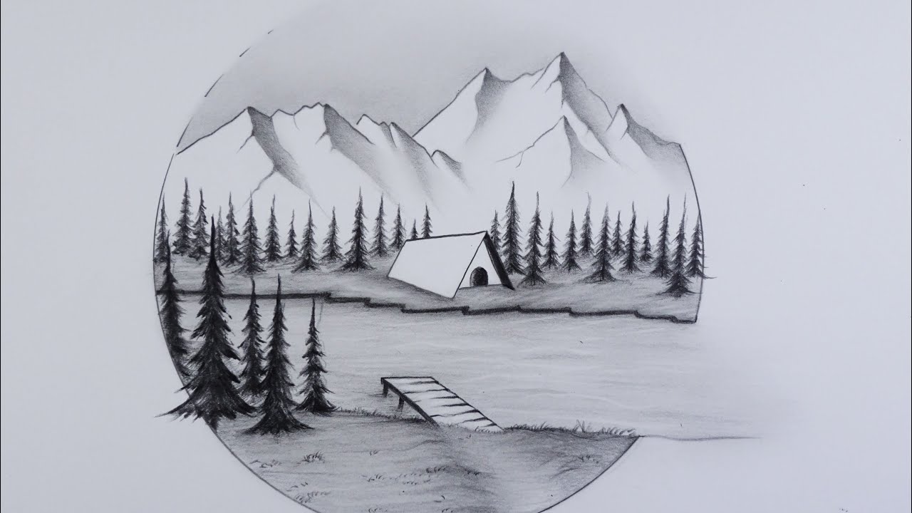 picture Nature Simple Easy Pencil Drawings