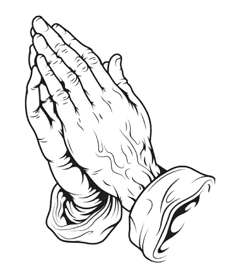 images Praying Hands Coloring Page