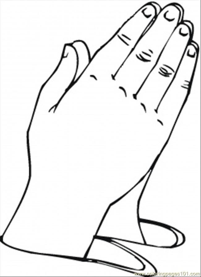 wallpapers Praying Hands Coloring Page