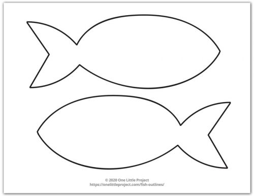 picture Printable Fish Outline Images