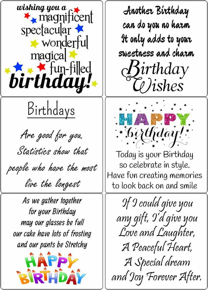 picture Printable Happy Birthday Sentiments