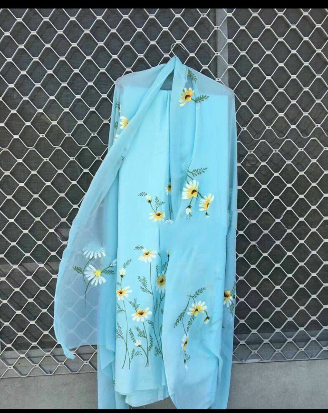 images Punjabi Hand Painted Suits And Dupattas