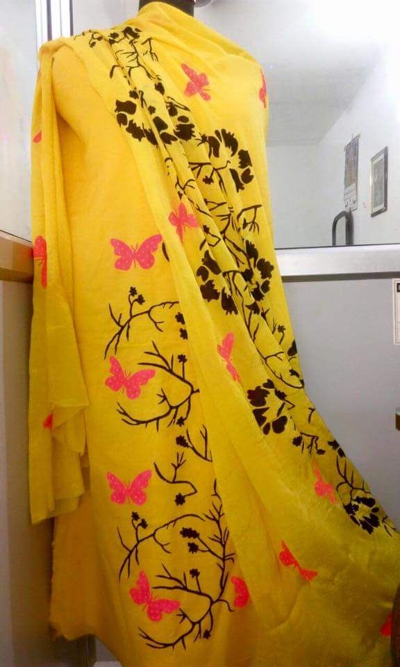 images Punjabi Hand Painted Suits And Dupattas