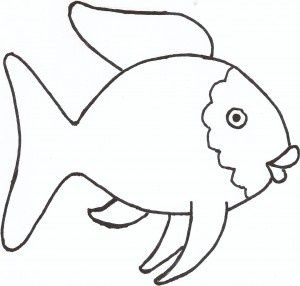 Featured image of post Rainbow Fish Printable Fish Outline