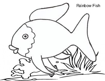 images Rainbow Fish Printable Fish Outline