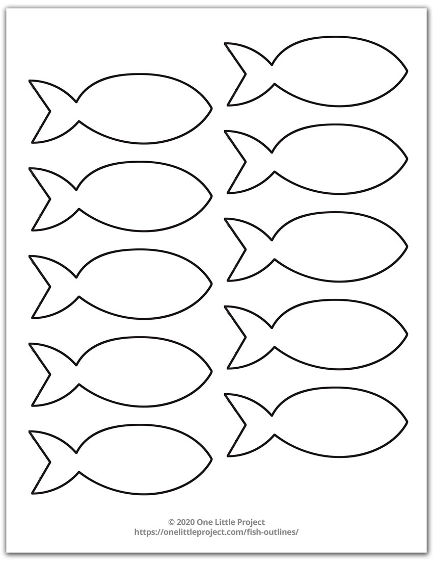 photo Simple Printable Fish Outline