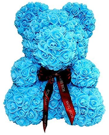 wallpapers Sky Blue Rose Teddy Bear