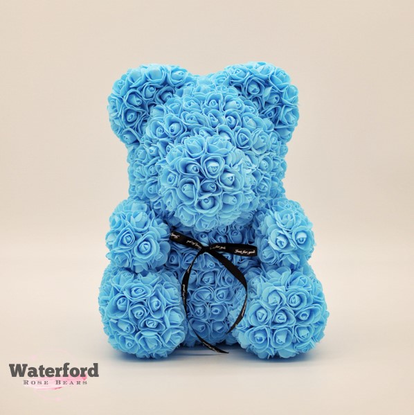 picture Sky Blue Rose Teddy Bear