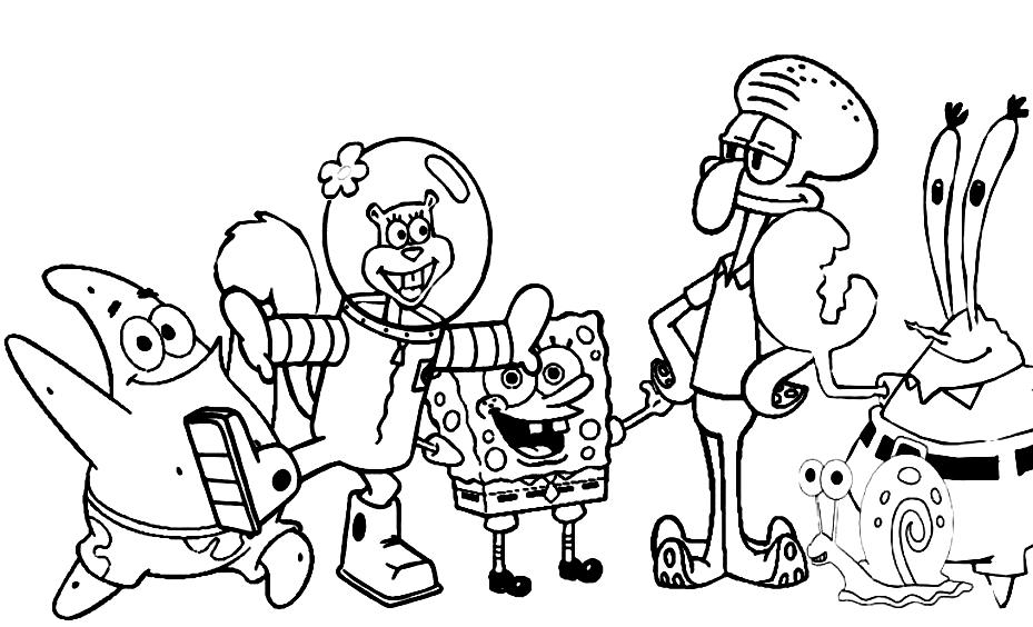 picture Spongebob Pics To Color