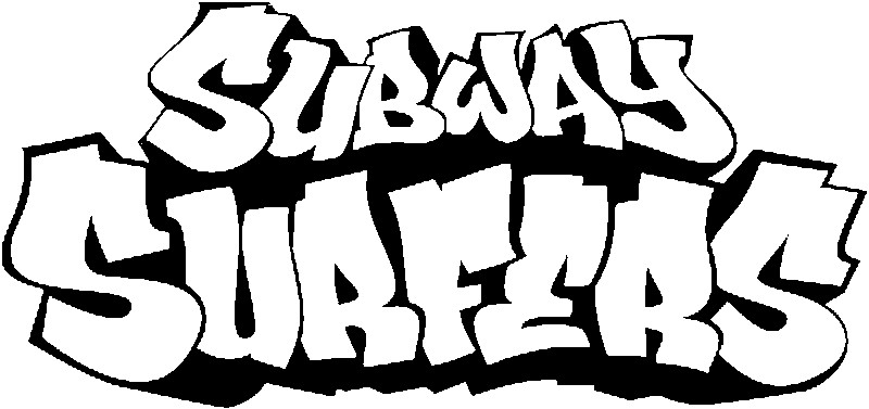 photo Subway Surf Black And White Icon