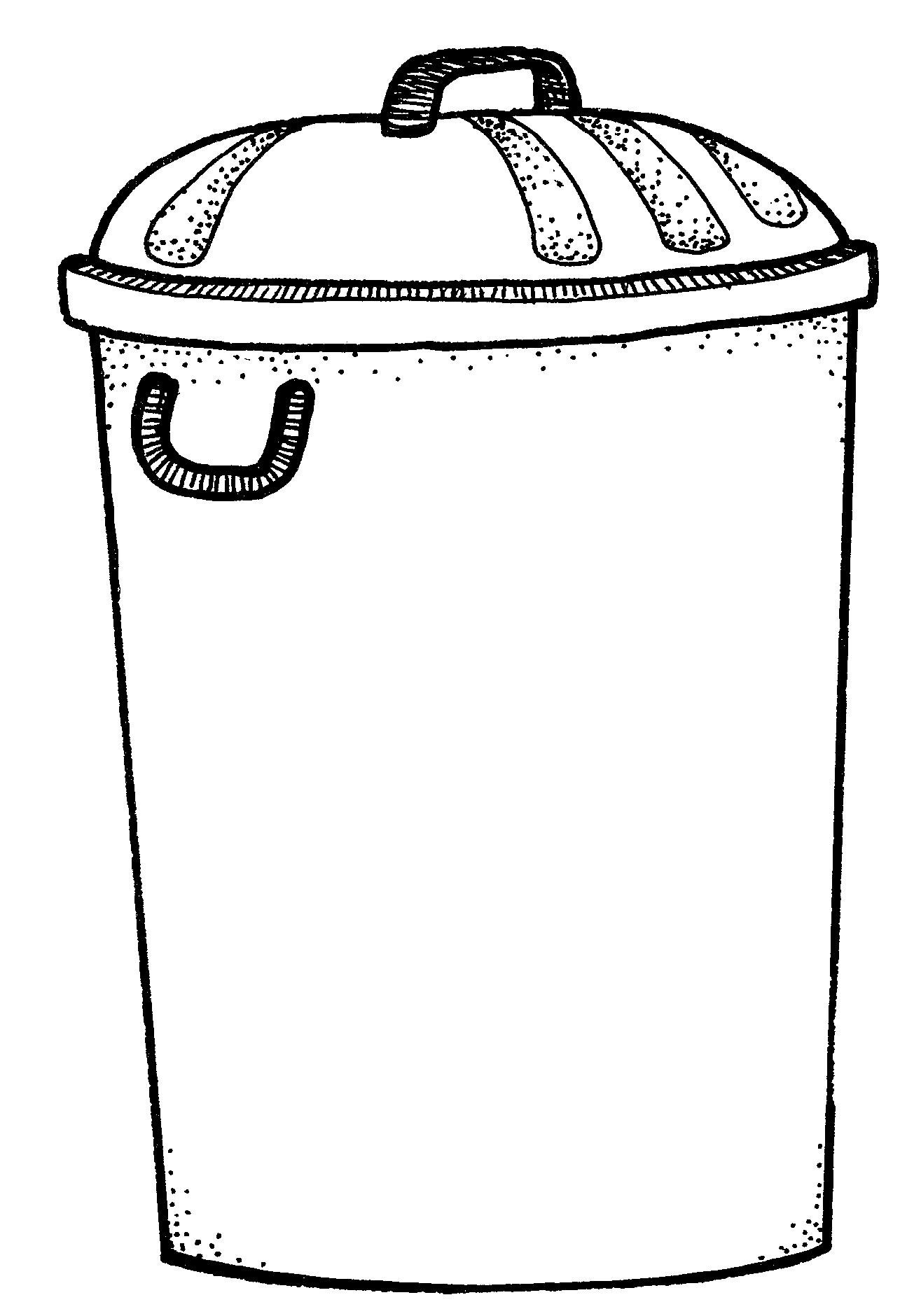 Featured image of post Trash Can Clipart Black And White