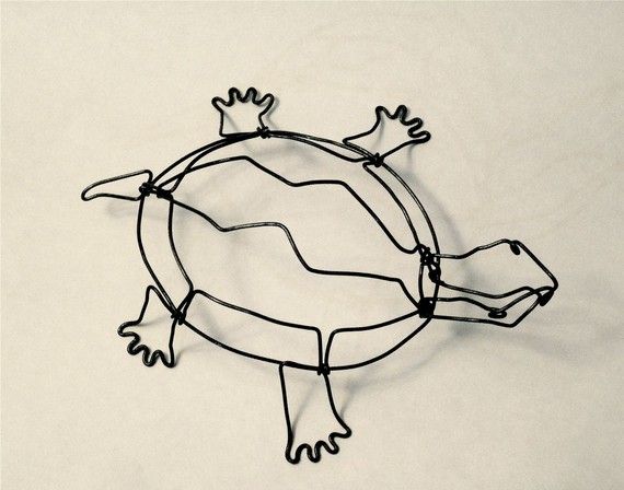 pics Turtle 3D Wire Sculpture