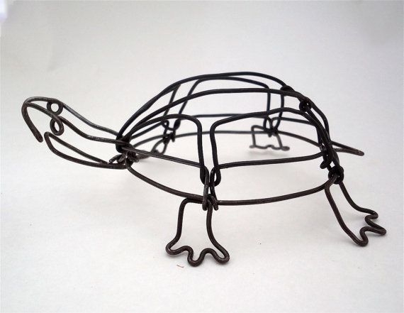 picture Turtle 3D Wire Sculpture