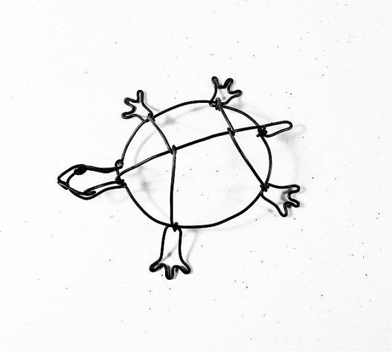 pics Turtle 3D Wire Sculpture