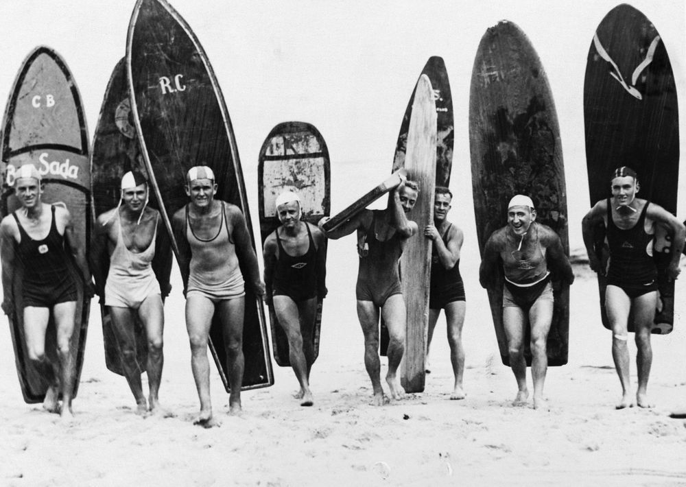 wallpapers Vintage Surf Black And White