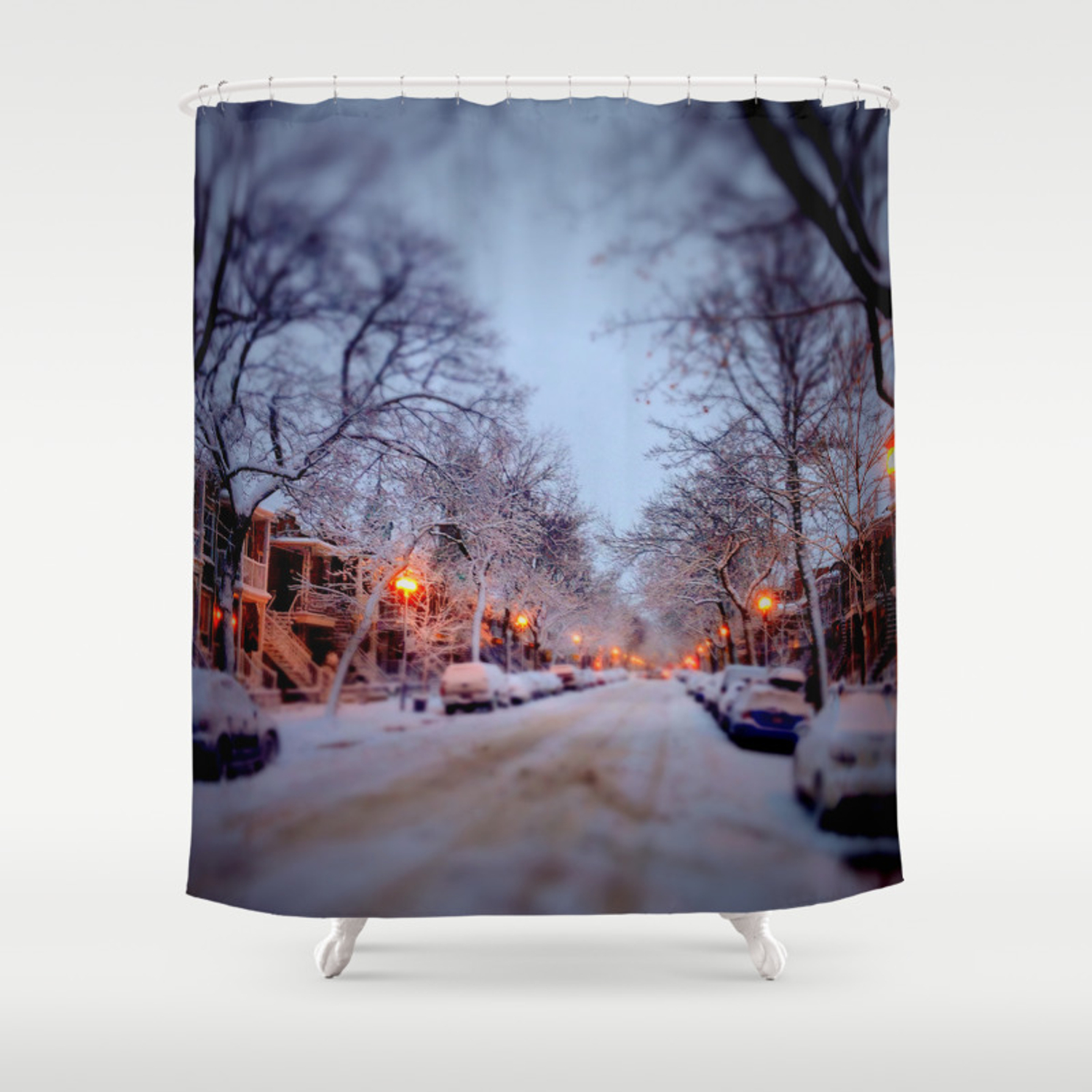 picture Winter Scene Shower Curtain