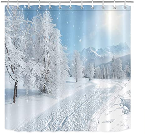 images Winter Scene Shower Curtain